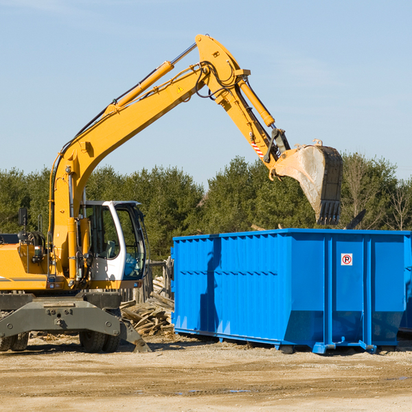 are there any restrictions on where a residential dumpster can be placed in Vienna LA